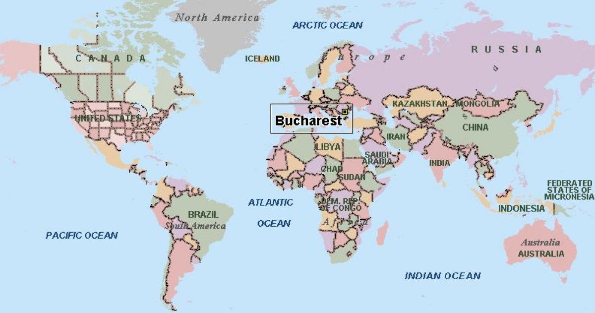 Kart av bucuresti world 