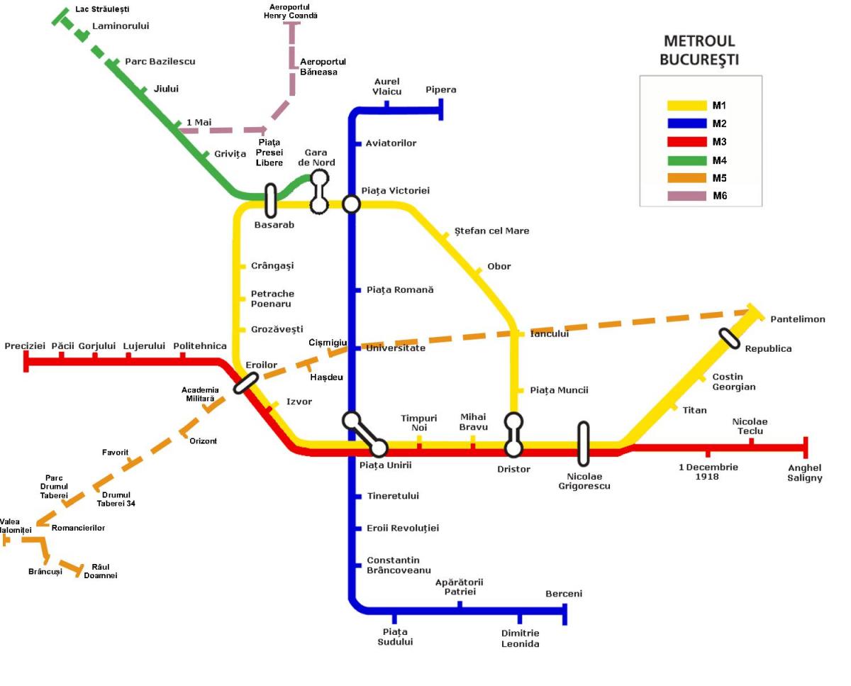 metro kart bukarest, romania